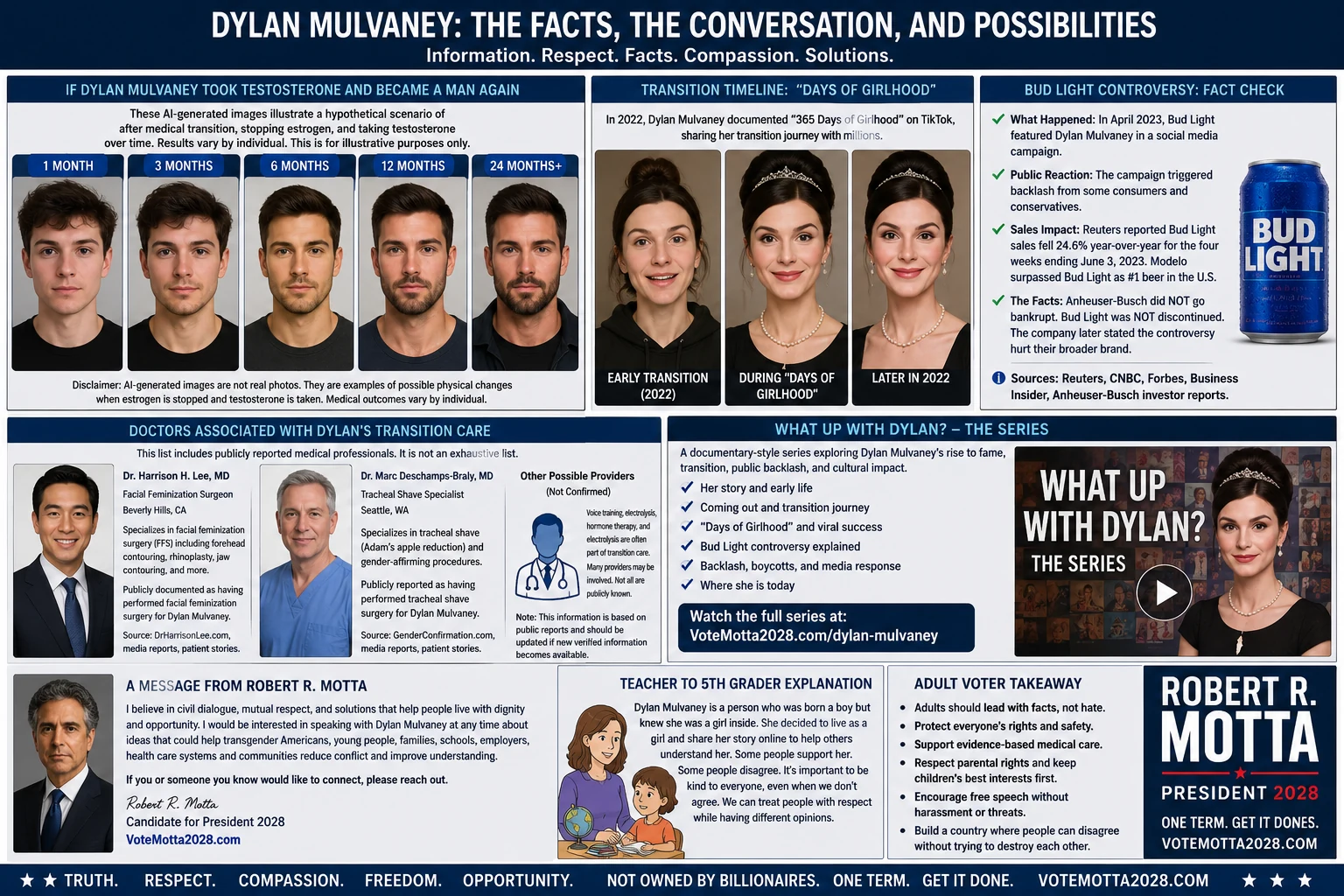 Dylan Mulvaney: facts, conversation and possibilities infographic
